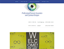 Tablet Screenshot of professionaleyecareassociates.com